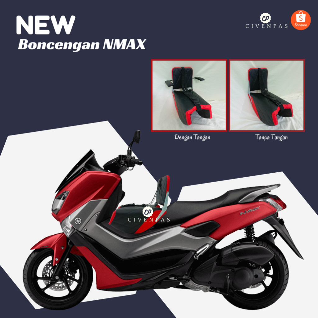 KLIKMAUSHOPNEW Jok Boncengan Anak Motor NMAX / Kursi Boncengan Motor Nmax