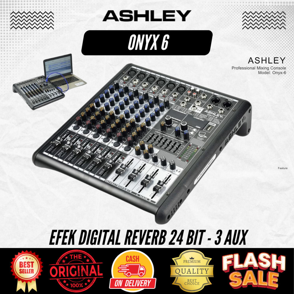 Mixer 6 Channel Ashley Onyx 6 Original Ashley