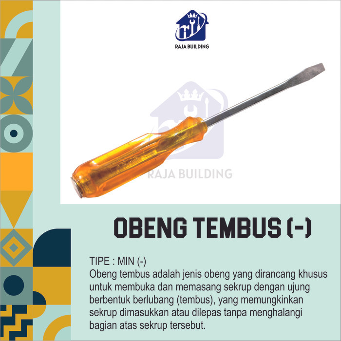 OBENG TEMBUS/OBENG KETOK TEMBUS/TEKIRO