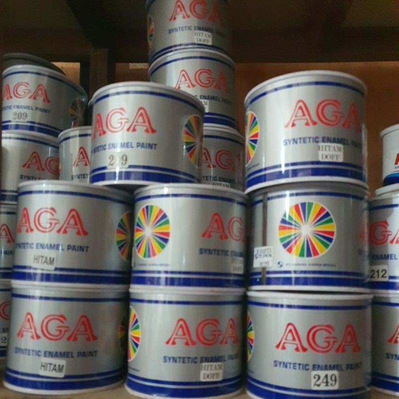 CAT KAYU & BESI merk AGA 450g