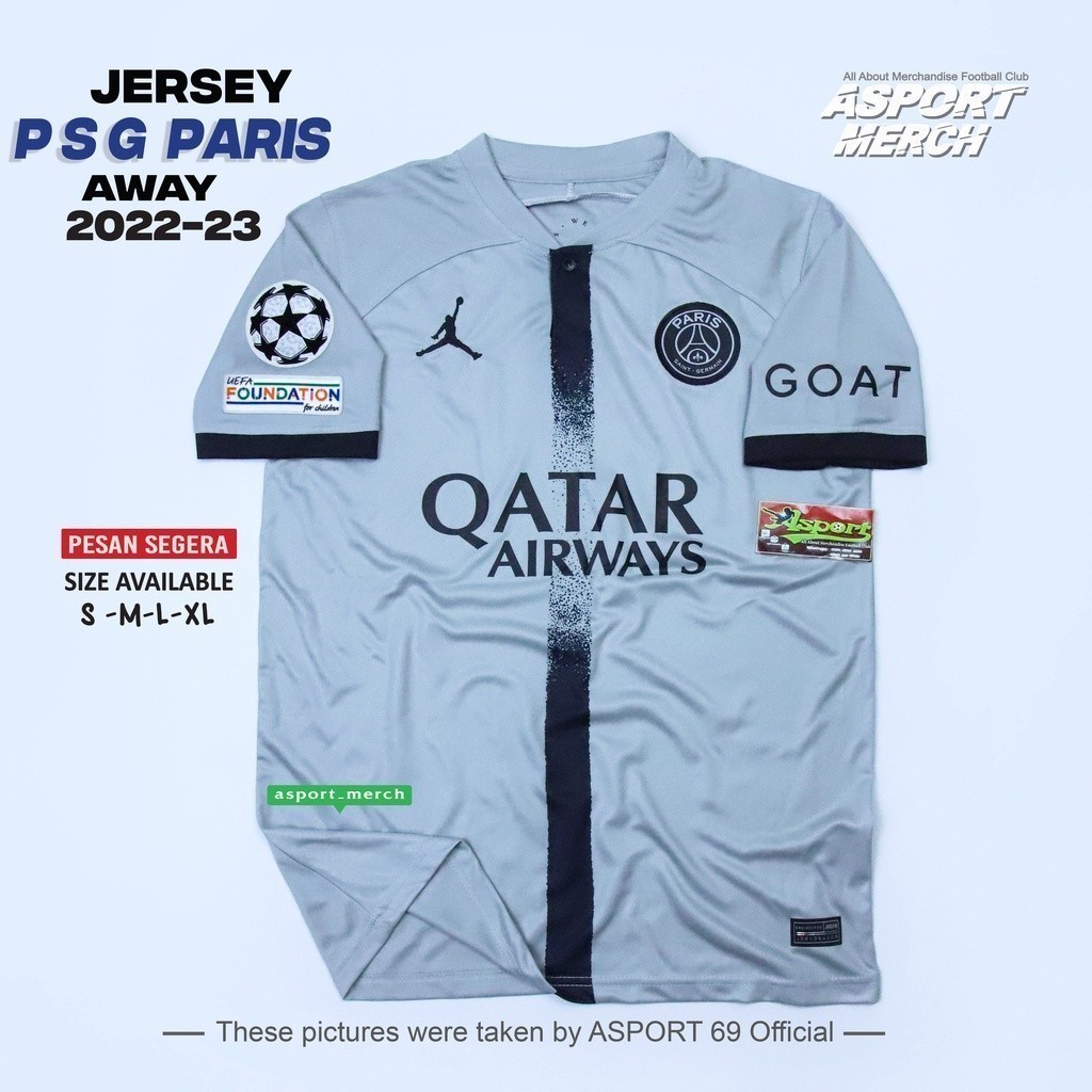 JERSEY BOLA PSG AWAY NEW 2022 2023 SOCCER JERSEY PSG