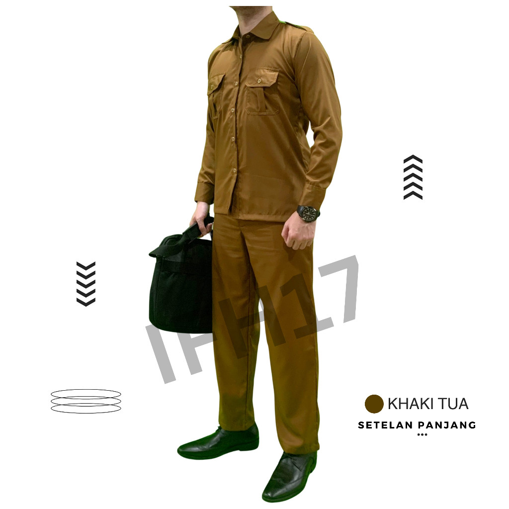 SERAGAM PDH PEMDA KHAKI PRIA , BAJU PEMDA , BAJU PDH PRIA , BAJU ASN DINAS PRIA, SERAGAM PEMDA PRIA,