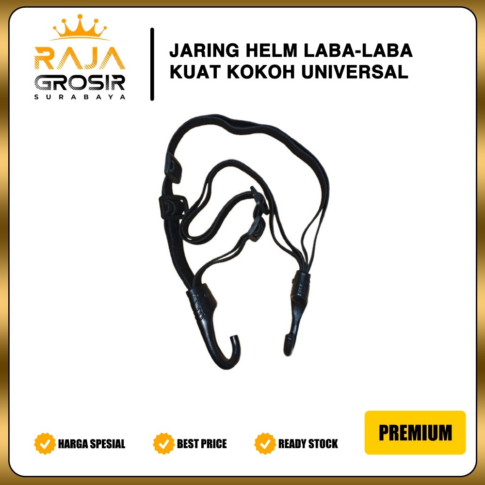 XOJINSHOP Jaring helm Spider laba laba/Tali helm/cargo net Laris Grosir Surabaya