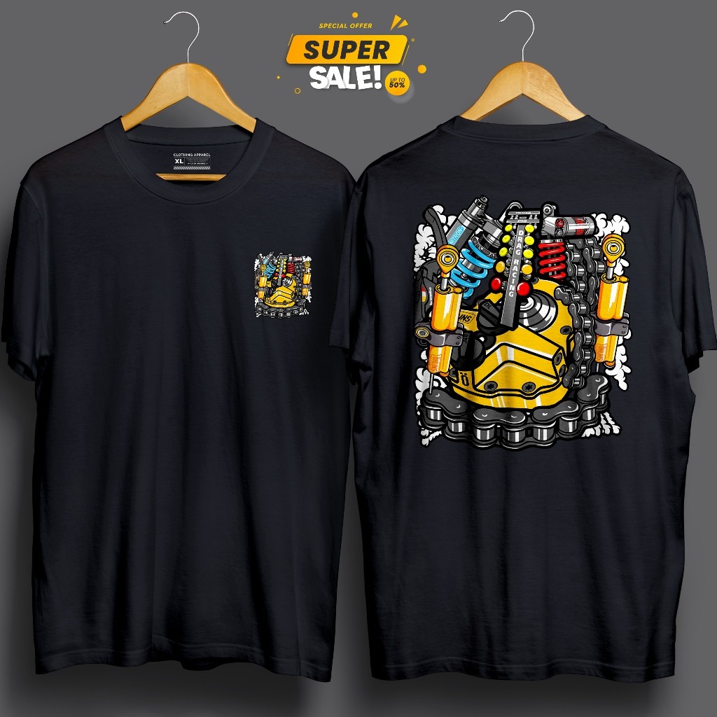 BAJU KAOS PRIA DISTRO THAILOOK VOL 34 THAILAND RACING MOTOR STYLE ADEM DAN NYAMAN 24S
