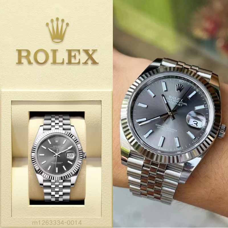 Rolex[Rolex] Jam Tangan Rolex Asli 100% Seri Datejust Pria M126334-0014 Garansi 1 Tahun Jam Tangan M