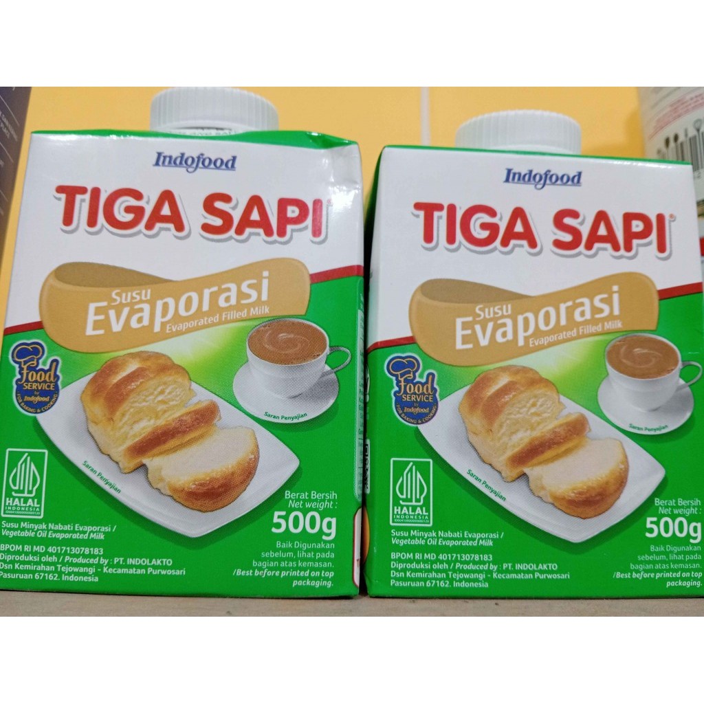 

Plain Tiga sapi Evaporasi 500 Gram
