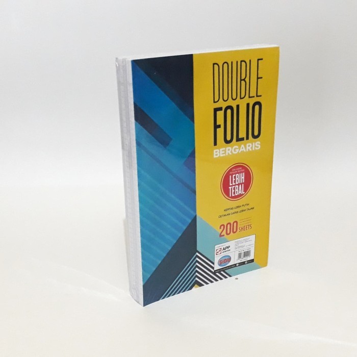 

Kertas Double folio bergaris 200 lembar SINAR DUNIA