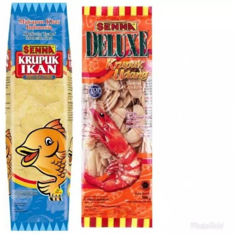 

Senna deluxe krupuk udang / ikan 380 gram - ABO