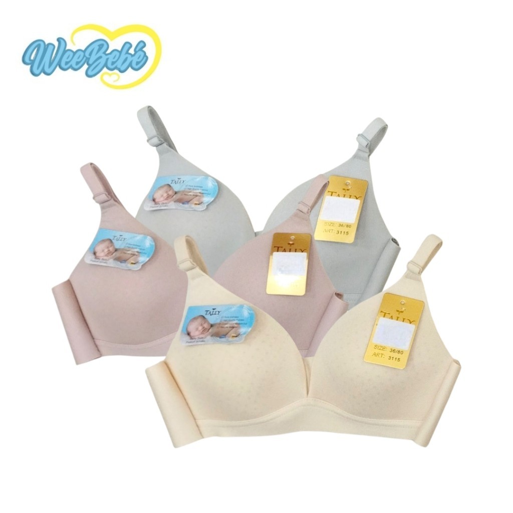 Bra Tanpa Kawat #3115 TALLY (Busa Sedang, Cup A, 3/4 Coverage)