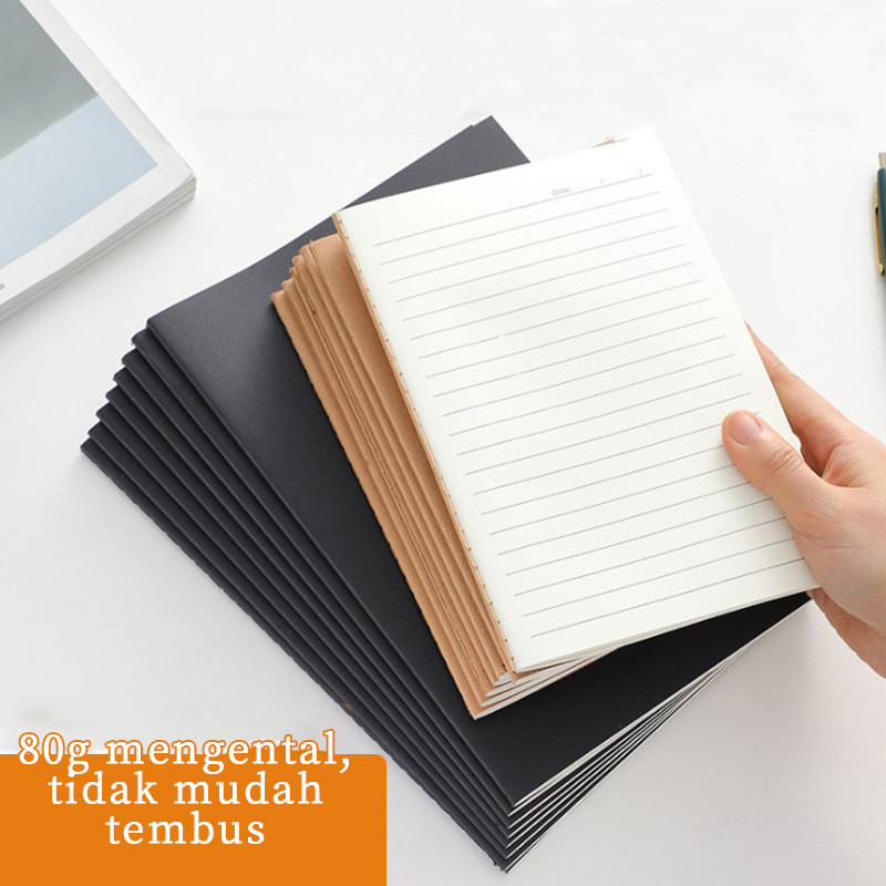 

Buku catatan B5/Buku catatan A5/Buku catatan kertas Kraft sederhana A5/B5/Kotak-kotak