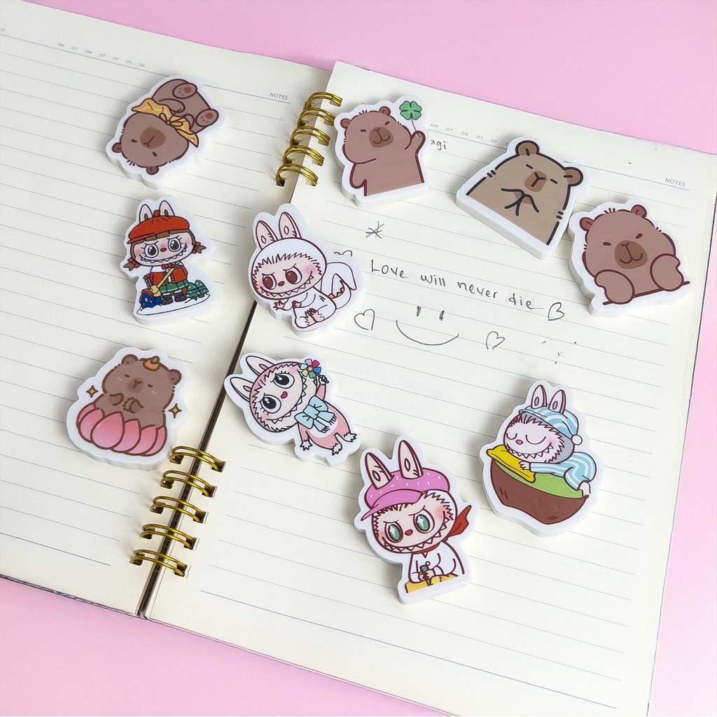 

Penghapus Karakter Satuan / Eraser Pensil Motif / Hapusan Cpybara Lbubu / Setip Stip