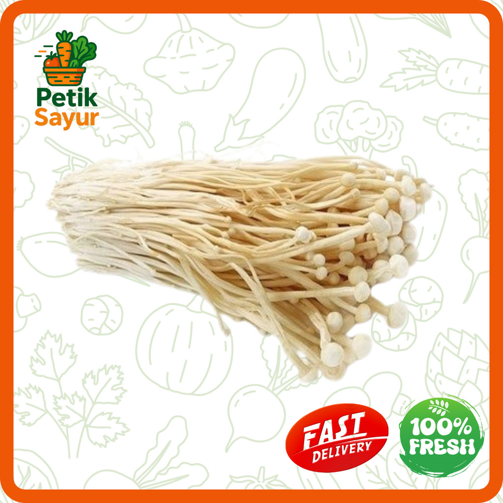 

Jamur Enoki Impor Impor 1 pack PetikSayur
