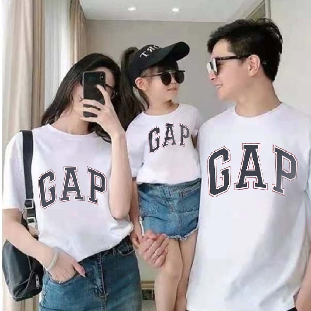 Urtee KAOS ATASAN WANITA DEWASA PRINT KEEP SMILING Family Set GAP T-SHIRT