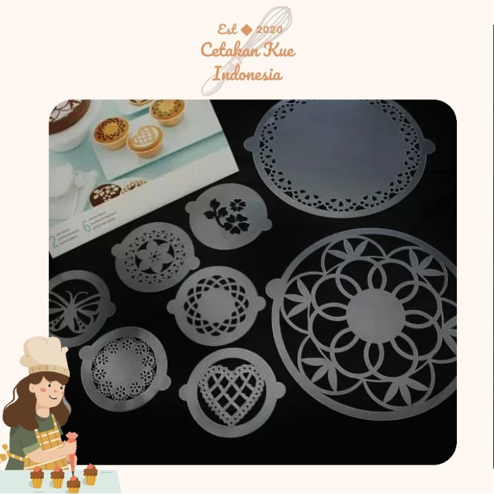 

{CKI} Hiasan Kue Untuk Taburan / Cake Stencil Lace