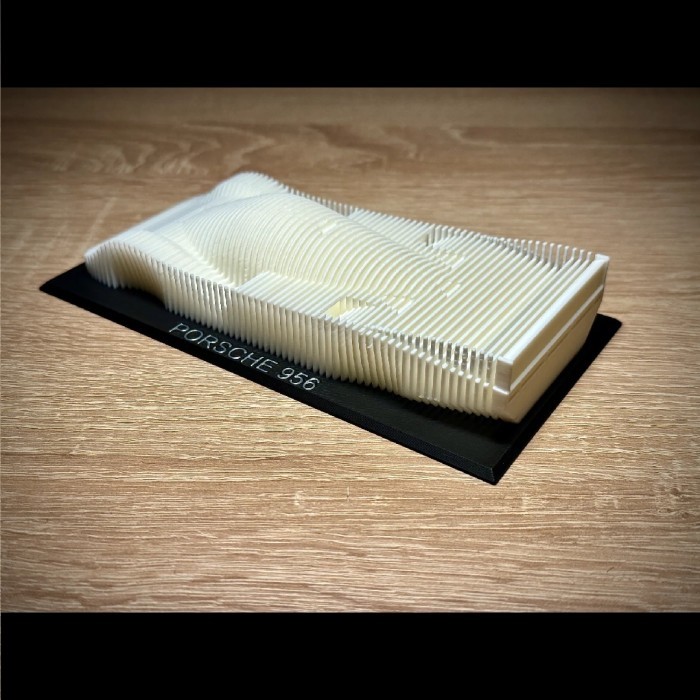 Porsche 956 Model Layer Sculpture