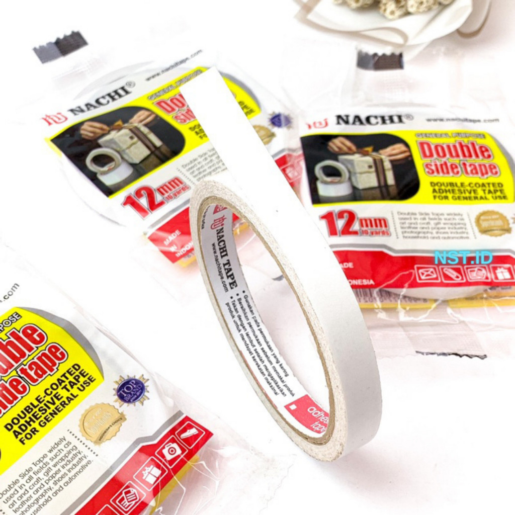

Isolasi Double Tape Nachi 12 mm x 10 yard 24mm x 10 yard