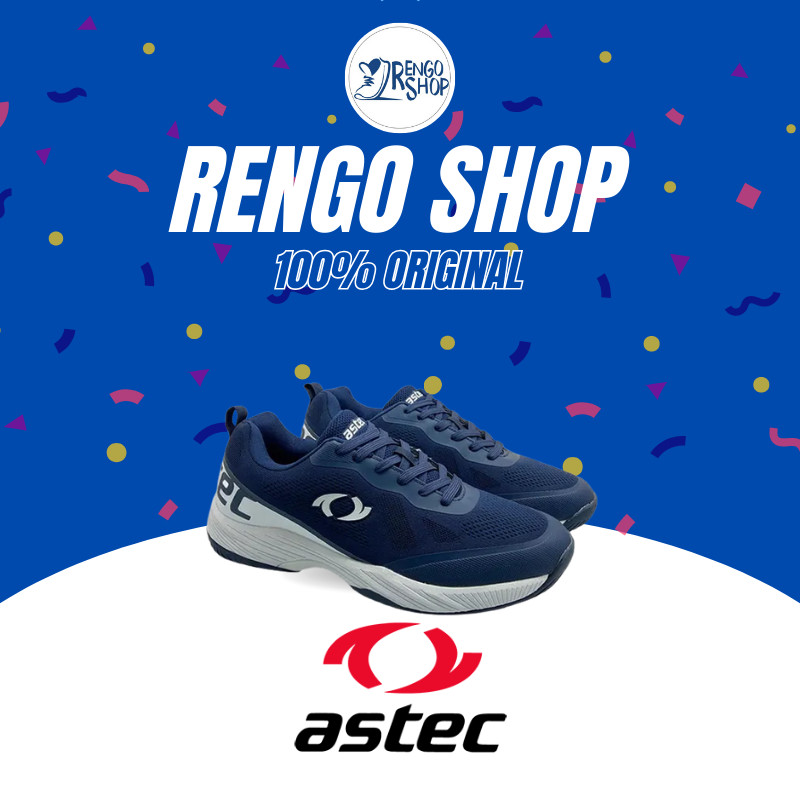 [Ori] Sepatu Bulu Tangkis Pria Astec Keystone Badminton Blue