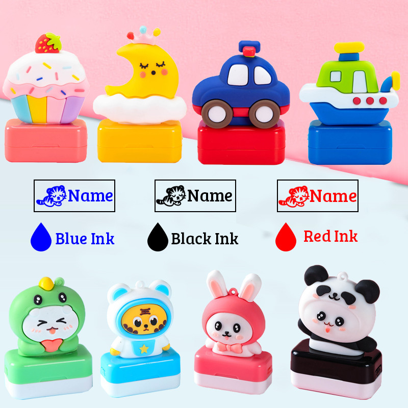 

Customized Name Stamp Paints Personal Student Child Baby Engraved Waterproof Non-fading Kindergarten Cartoon Clothing Name Seal