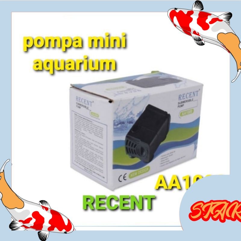 recent AA 1000 pompa aquarium mini power head mini mesin ikan mini