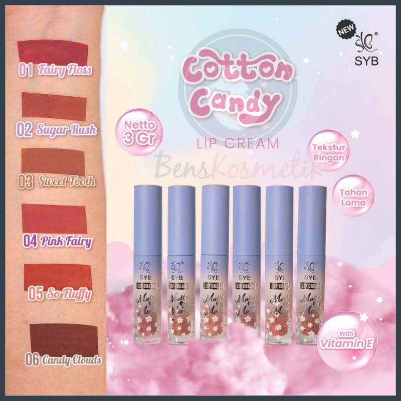 Syb Lip Cream Cotton Candy New Arrival
