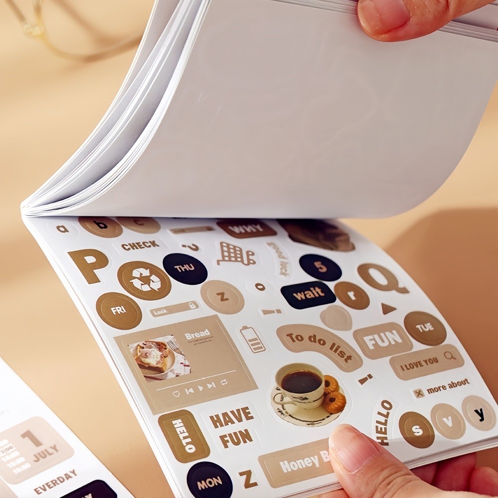 

20 Sheets/pack Scrapbook Sticker Book for Adults Pre-Cut Vintage Aesthetic Journaling Stickers Ephemera for Junk Journals Album