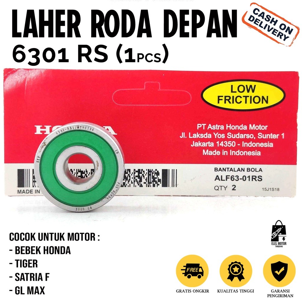 Laher 6301 / Laher Roda Supra X / Laher Motor Honda / Laher Depan Satria FU 150 / Laher Roda Depan S