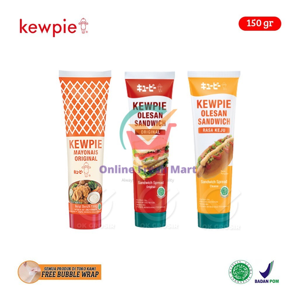 

Kewpie Olesan / Sandwich Spread / Mayo Tube (150 gr) - Online Fresh Mart Denpasar