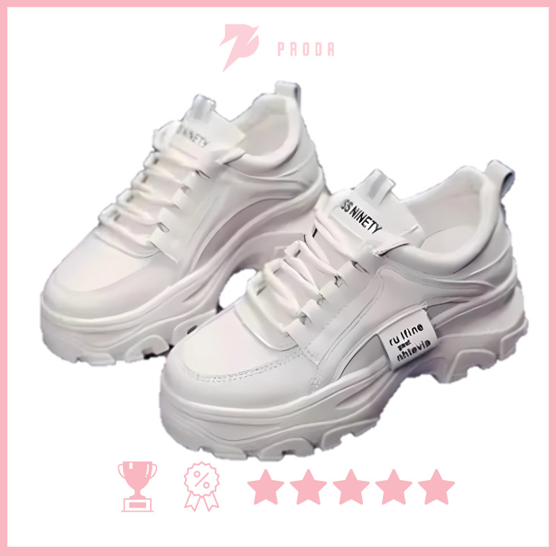 Sepatu Sneakers Wanita Korea Style - Putih