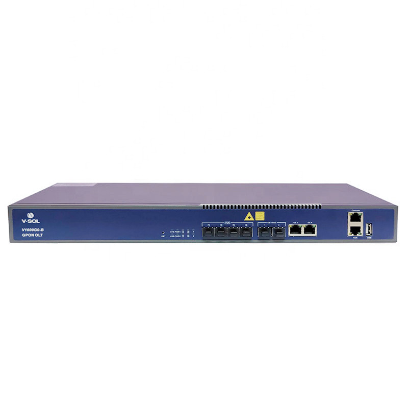 VSOL V1600G0 GPON OLT 4PON ports 4 PON SFP ports GPON OLT uplink compatible  ONU ONT 1G 10G 8PON 8 p