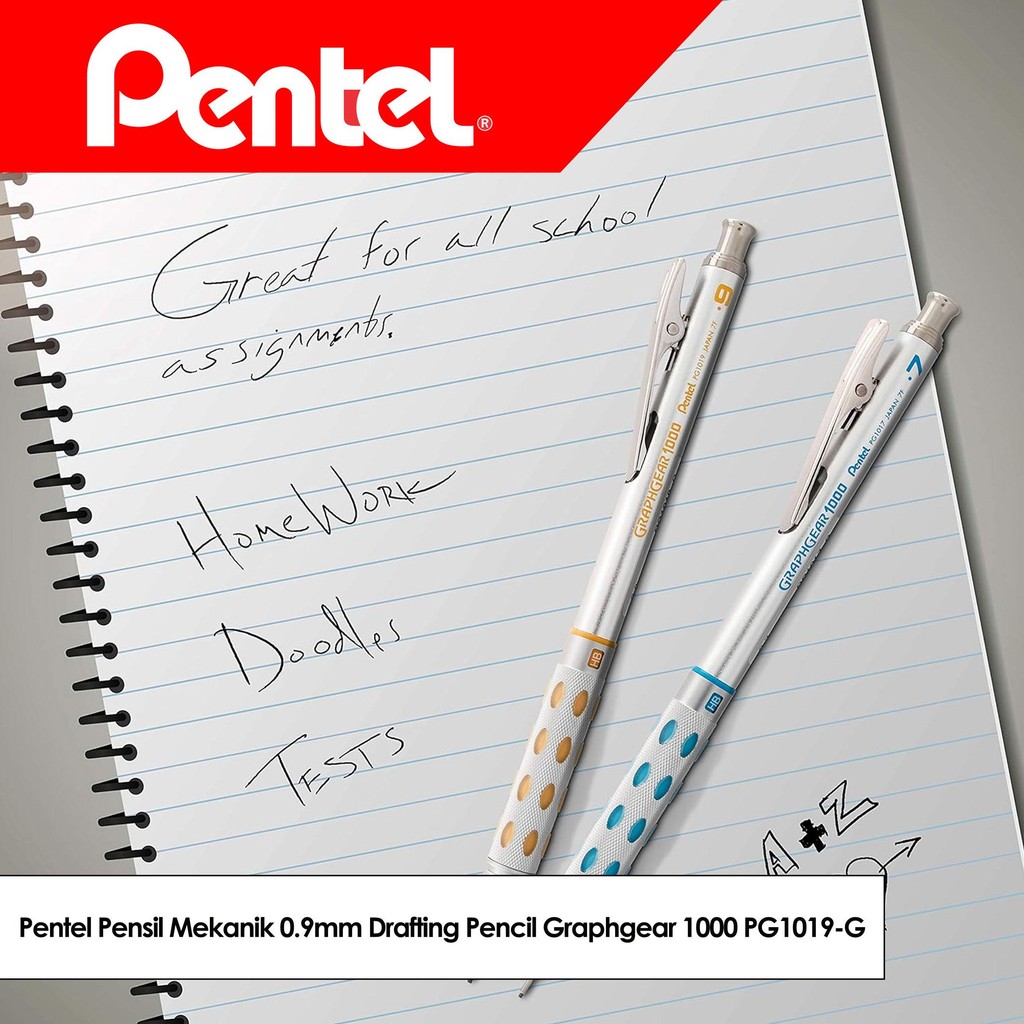 

Pentel Pensil Mekanik 0.9mm Drafting Pencil Graphgear 1000 PG1019-G