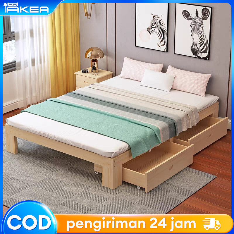 Kayu Padat-Tempat Tidur Kayu Divan Kayu Dipan Tempat Tidur Divan Kayu Dipan Minimalis Dipan Lantai