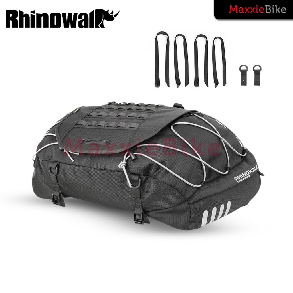 Rhinowalk MT3550 Tas Sepeda Motor Kargo 35-50L Motorcycle Expandable Cargobag Pannier Tail Bag