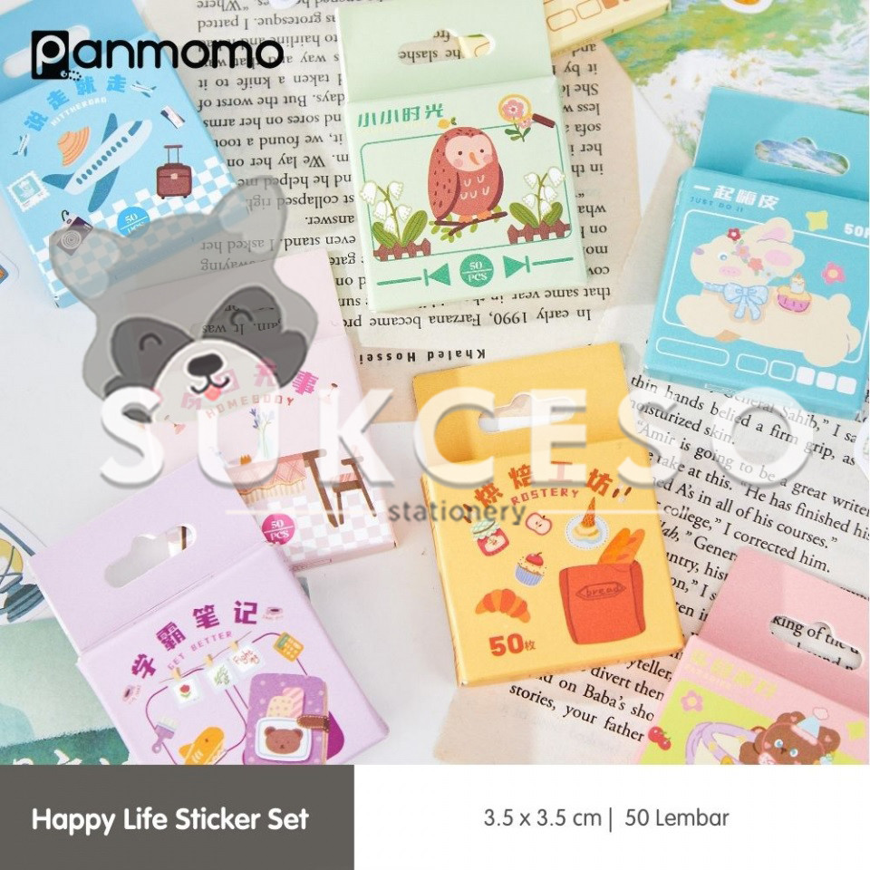 

Happy Life Sticker Set Isi 50 Lembar Stiker Murah