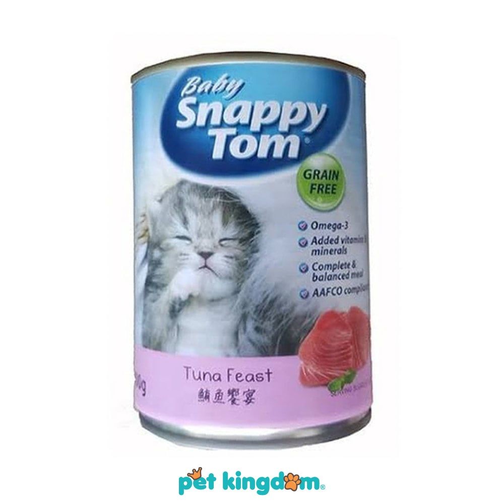 Pet Kingdom Snappy Tom Makanan Kucing Basah Kitten Pakan Kucing Cat Food Kebutuhan Hewan Peliharaan