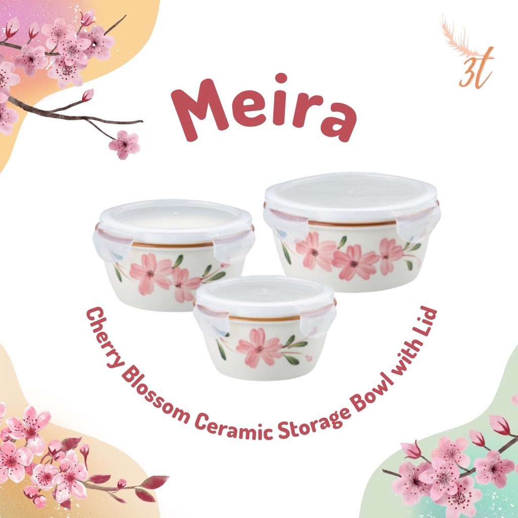 Meira Ceramic Storage Bowl / Mangkok Keramik