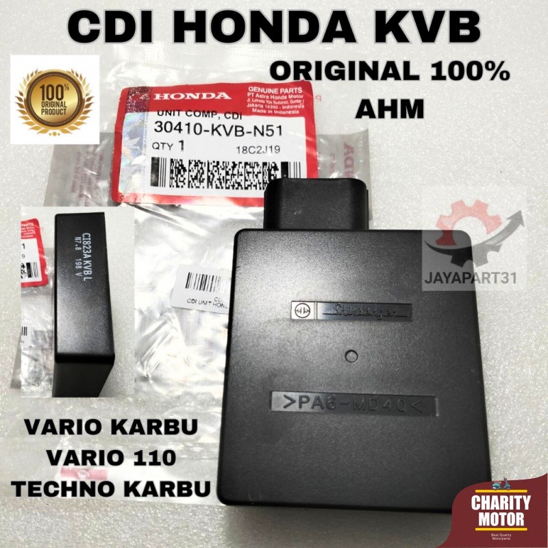 CDI UNIT HONDA KVB ASLI ORIGINAL AHM VARIO KARBU, VARIO 110 TECHNO KARBU