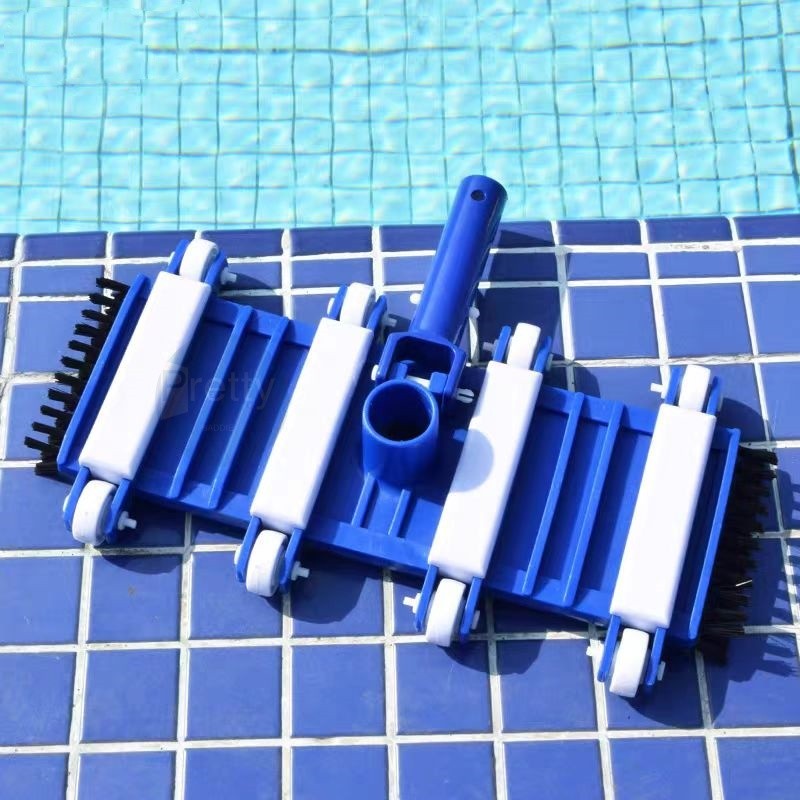 Alat Pembersih Kolam Renang Kepala Vakum 8 Roda Sikat Bawah Sikat Samping Alat Pembersih Kolam Renan