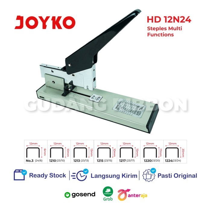 

JOYKO HD-12N/24 STAPLER BESAR JILID HEAVY DUTY STEPLER