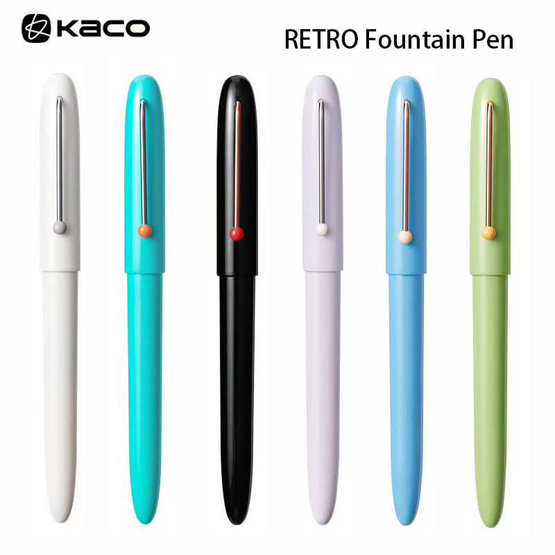 

KACO RETRO Fountain Pen High Quality Aesthetics Luxury Pens Light Comfortable Writing Instruments For Office School Elegant Gift