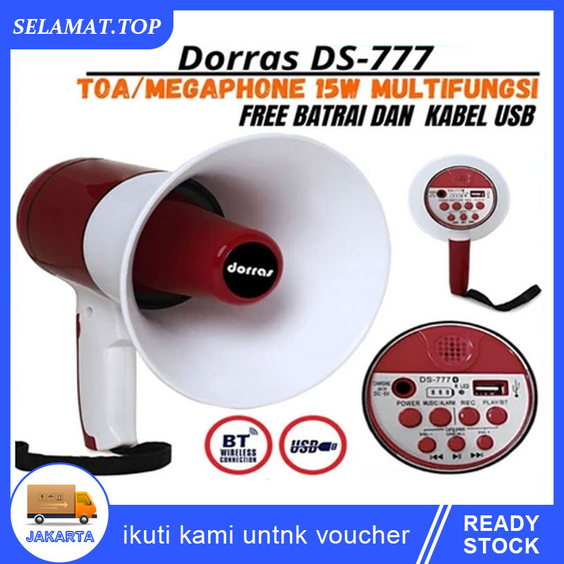 COD TOA MEGAPHONE SEDANG FLECO MULTIFUNGSI FLECO HW-8R TERMURAH / TOA PENGERAS SUARA HW-8R ORIGINAL