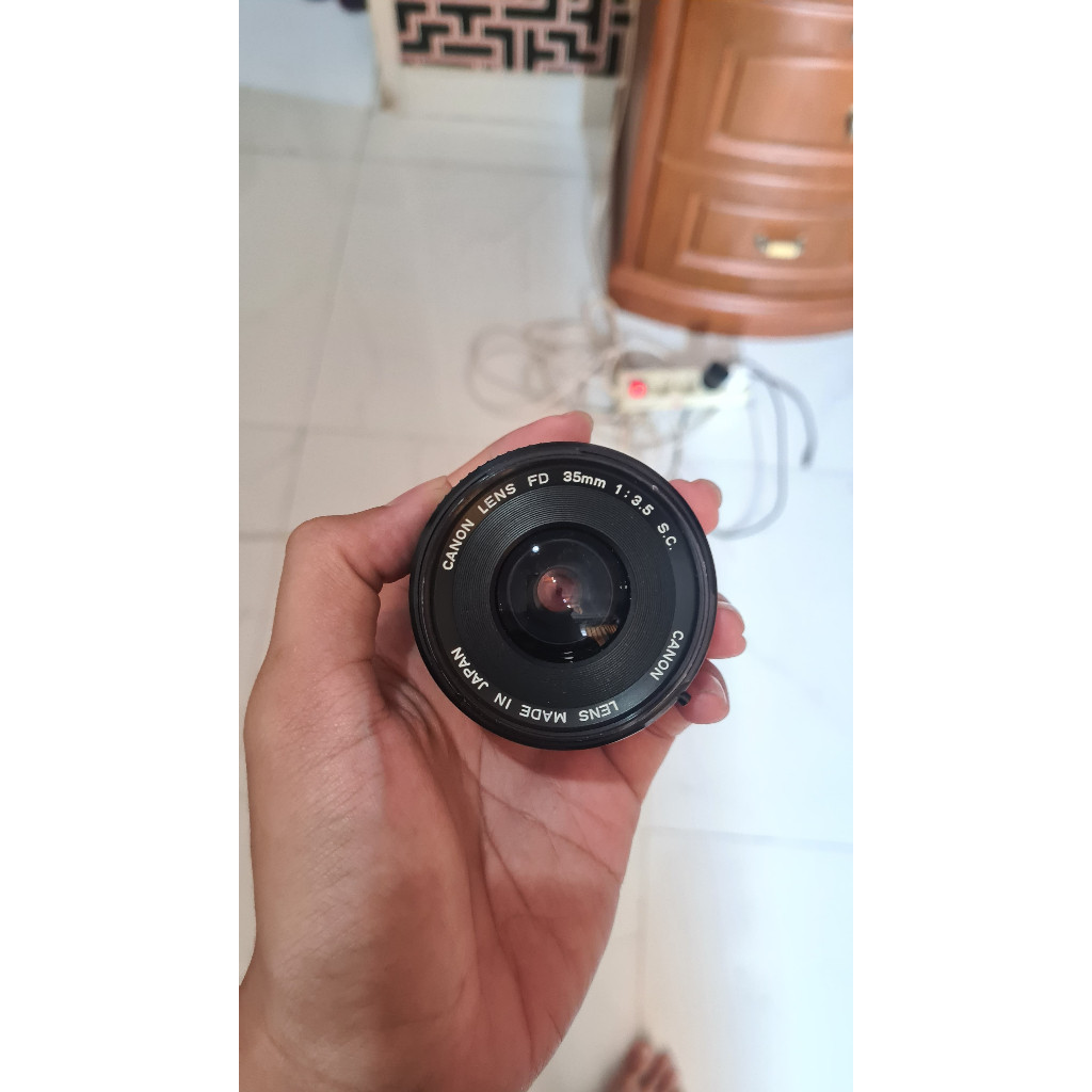 BACA INI TOKO TESTING, JANGAN CEKOUT, TIDAK AKAN DIKIRIM Lensa Manual Canon FD 35mm