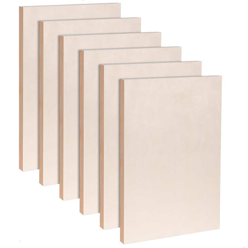 

5 Pcs 20cm x 30cm/12" x 8" Wood Clay Panels, Unfinished Wood Painting Boards Photo Frame Panels DIY Crafts Wooden Canvas Board