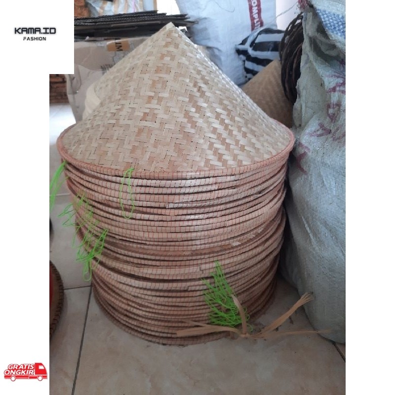Topi Terkini / Caping tani caping lukis caping natural 35cn free kopyah