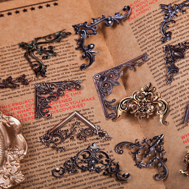 

24Pc/Pack Baroque Series Corner DIY washi Stickers Scrapbooking Stick Label Diary Stationery Album Journal Sticker Kawaii School