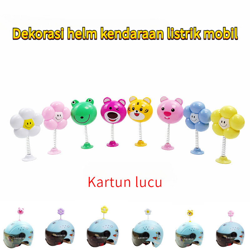 Hiasan kendaraan listrik/hiasan helm/hiasan telinga helm/aksesoris kendaraan listrik dan sepeda moto