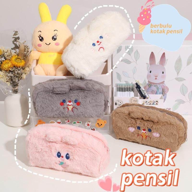 

[COD] Tempat Pensil/Tempat Pensil Bulu Soft Cute/ Soft Cute Tas Pensil /Kosmetik / Kantung Rias Kecil/Kosmetik Pouch/ Pouch Makeup Kecil/Tempat Kotak Pensil Atas Pencil Case