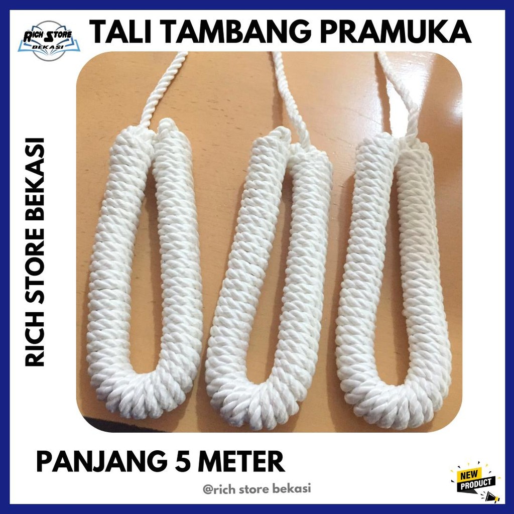 

TALI TAMBANG PRAMUKA PANJANG 5 METER ATRIBUT SERAGAM PRAMUKA
