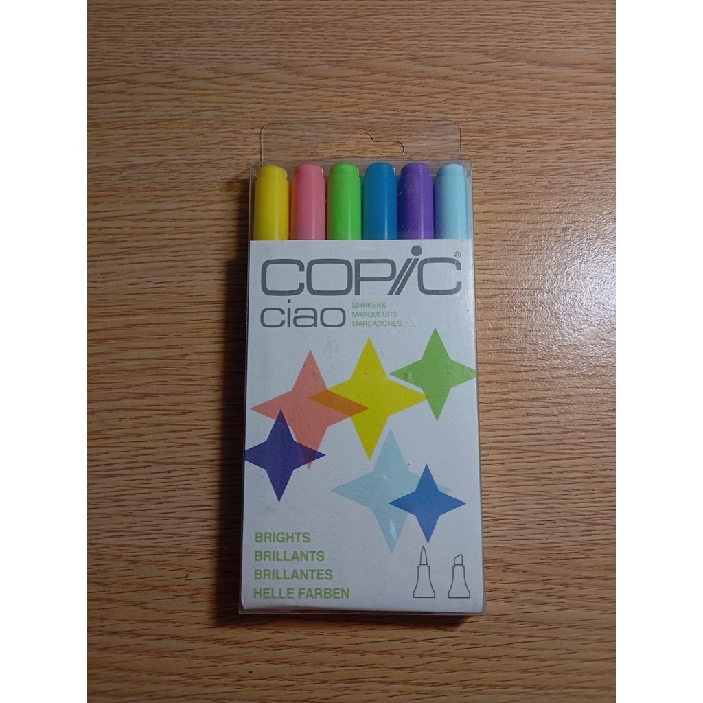 

COPIC Spidol Marker Ciao - 6 Color Set Bright - CCM/6BR ( Clearance Sale)