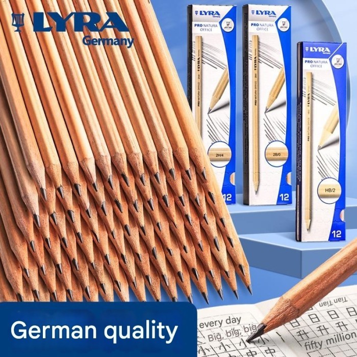 

[LOGU] Pensil Lyra pro natura offices, Pensil bentuk segitiga hexagon, triangular lyra pencil