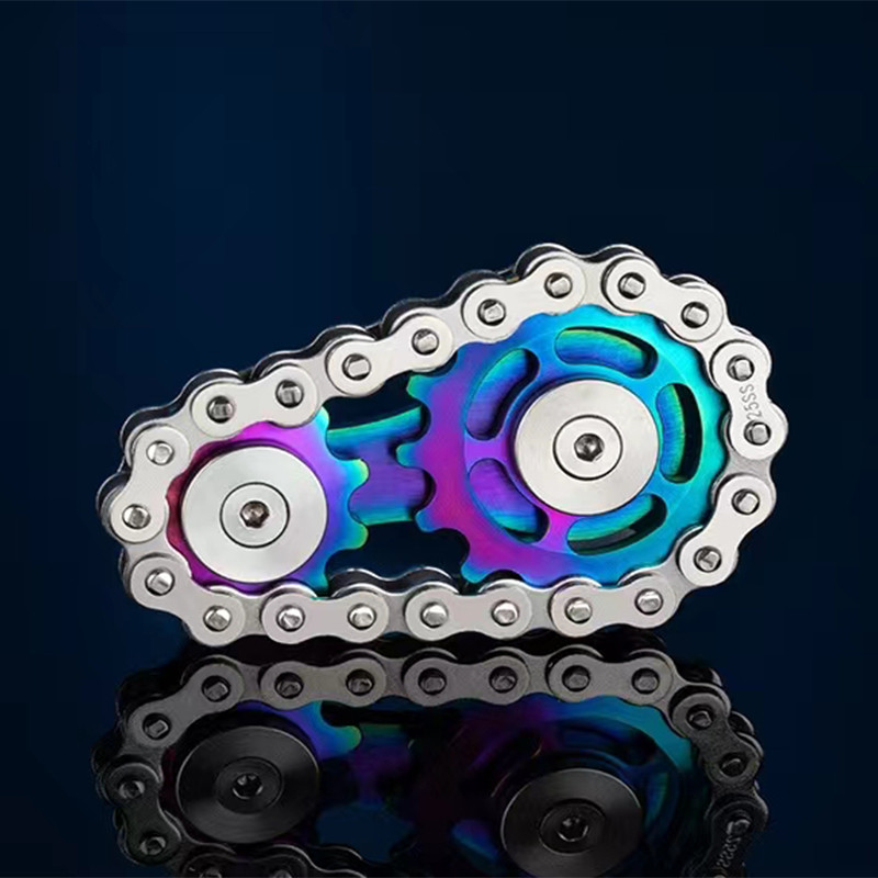 

Metal Hand Spinner Chain Gear Metal Fidget Spinner Adult EDC Fidget Toys Focus ADHD Tool Office Stress Relief Toys